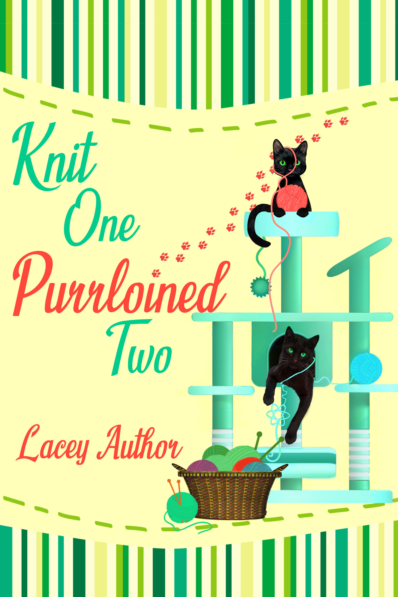 Knit One, Purrloined Two Cozy Myster eBook Cover